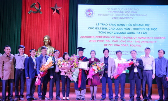 Prof. Cao Long Van with former students